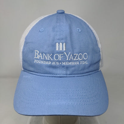 Bank of Yazoo Founded 1876 Member FDIC Adult Trucker Hat Blue One Size Mesh Back
