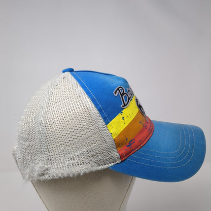 Ford Bronco Snapback Trucker Hat Blue One Size Adjustable Embroidered Mesh Back