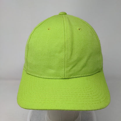 Unbranded Fitted Hat Green 7 1/8 Solid Vent Holes 6 Panel Blank