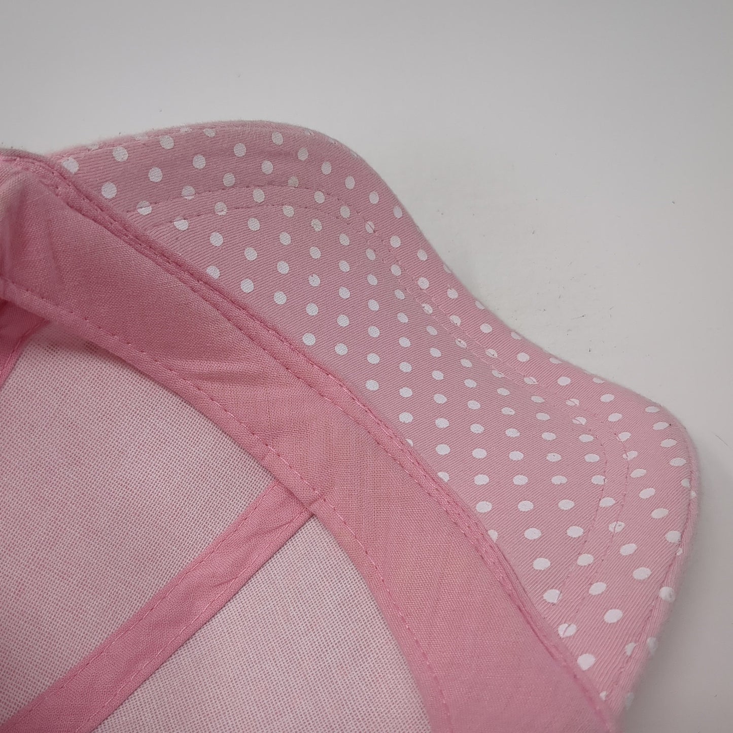 Unbranded Strapback Baseball Cap Pink One Size Adjustable Polka Dot Blank