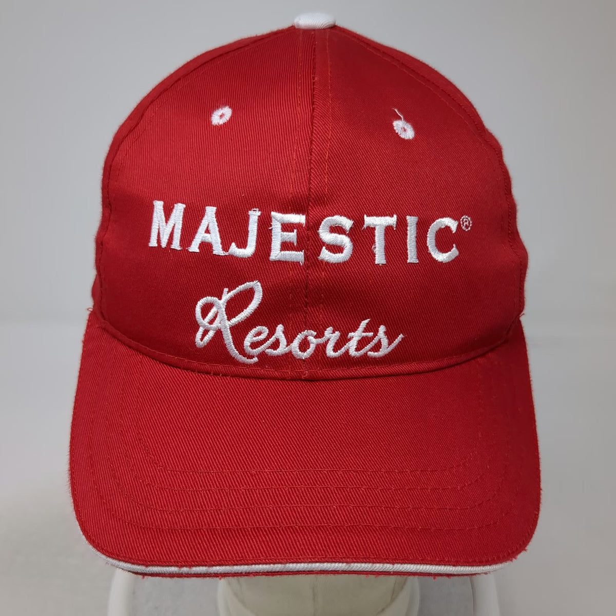 Majestic Resorts Baseball Cap Red White One Size Punta Cana Christmas 2018 Hat