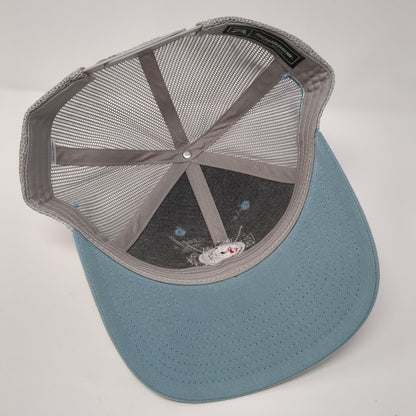 Sandy McLeod Memorial Spurs & Spikes Trucker Hat Blue M/L Mesh Back