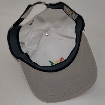 Golf Drive Chip & Putt Strapback Rope Hat White One Size Embroidered