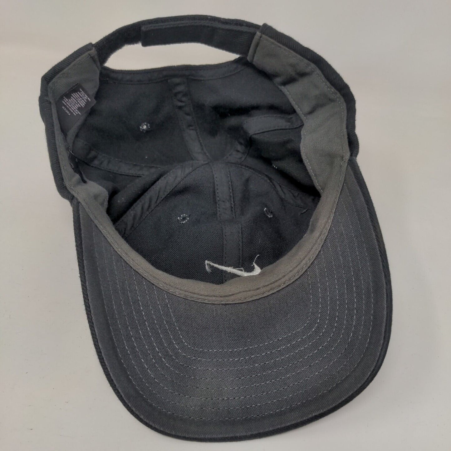 Nike Golf Strapback Hat Black OSFA Adjustable Embroidered Swoosh