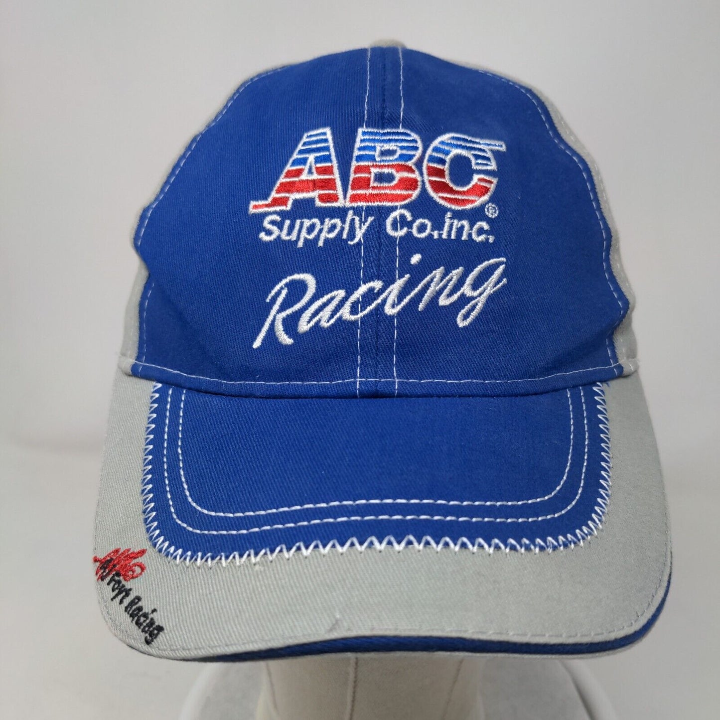 ABC Supply Co Inc AJ Foyt Racing Strapback Hat Multicolor One Size Embroidered