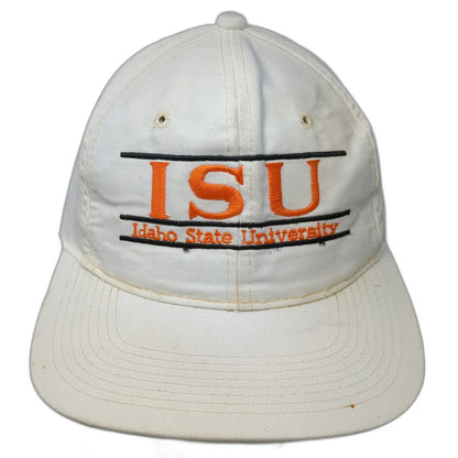 Idaho State Bengals NCAA The Game Snapback Hat White One Size Green Underbill
