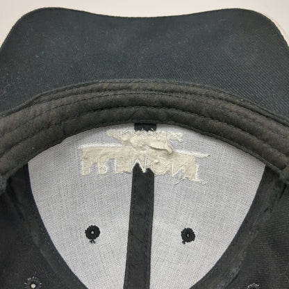 Bremont Baseball Cap Black One Size Suede Brim Embroidered Chronometers Hat