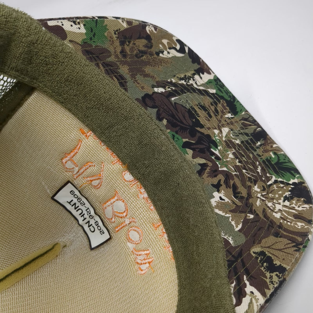Otto Trucker Hat Green Camo One Size Fly Blow Joseph Plains Idaho Mesh Back
