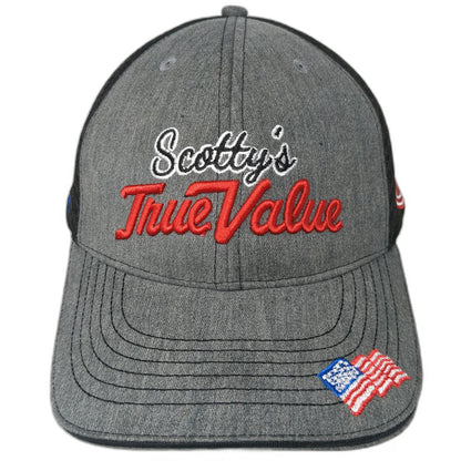 360 Apparel Baseball Cap Gray One Size Scotty's True Value Carquest Mesh Hat