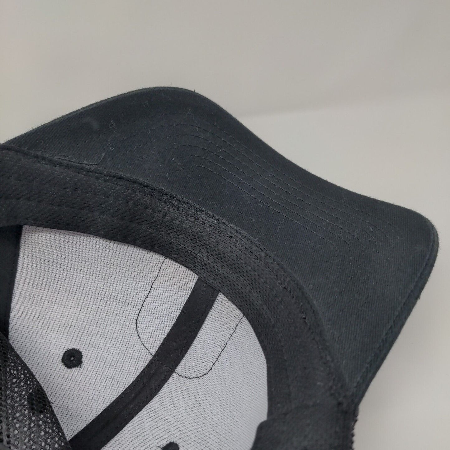 Drink Up Beer Run Patch Snapback Trucker Hat Black OSFM Mesh Back