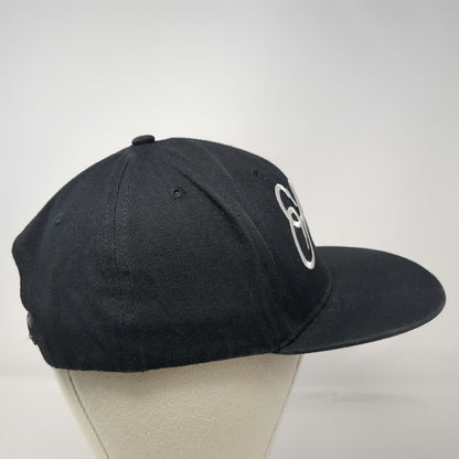Staple Snapback Black One Size Script Logo Embroidery Thread Beast Cotton Hat