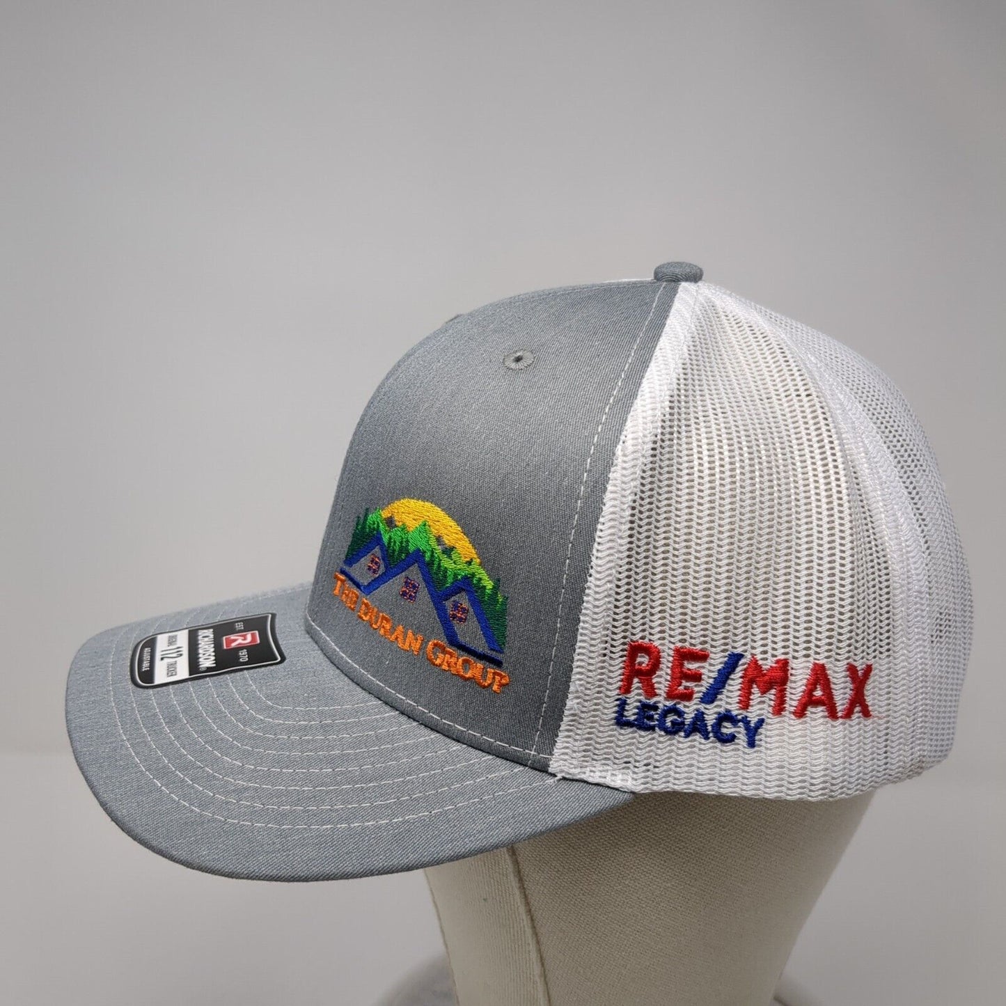 The Duran Group Snapback Mesh Back Trucker Hat Gray One Size Adjustable