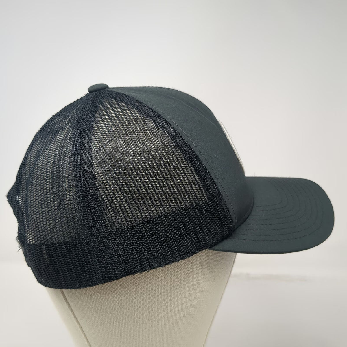 Hurley Trucker Hat Gray One Size Mesh Back Snapback Embroidered Circle Logo