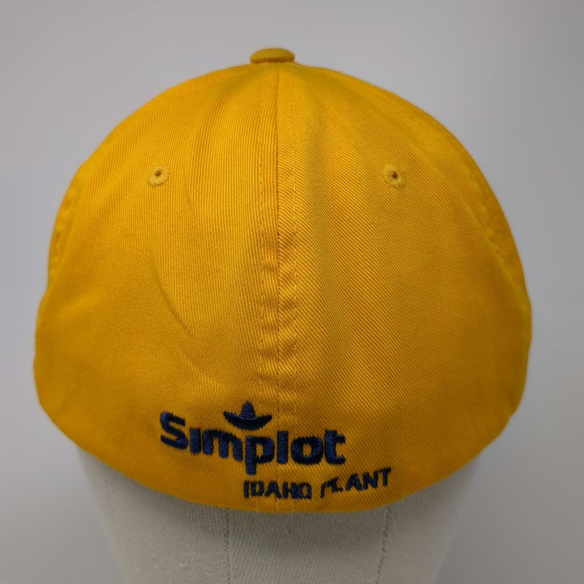 Flexfit Yupoong Simplot Idaho Plant Baseball Cap Yellow XL Stretch Fit Hat