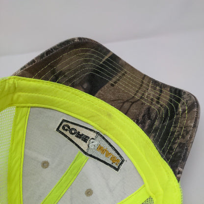 Core & Main Strapback Mesh Back Trucker Hat Camo One Size JM Eagle