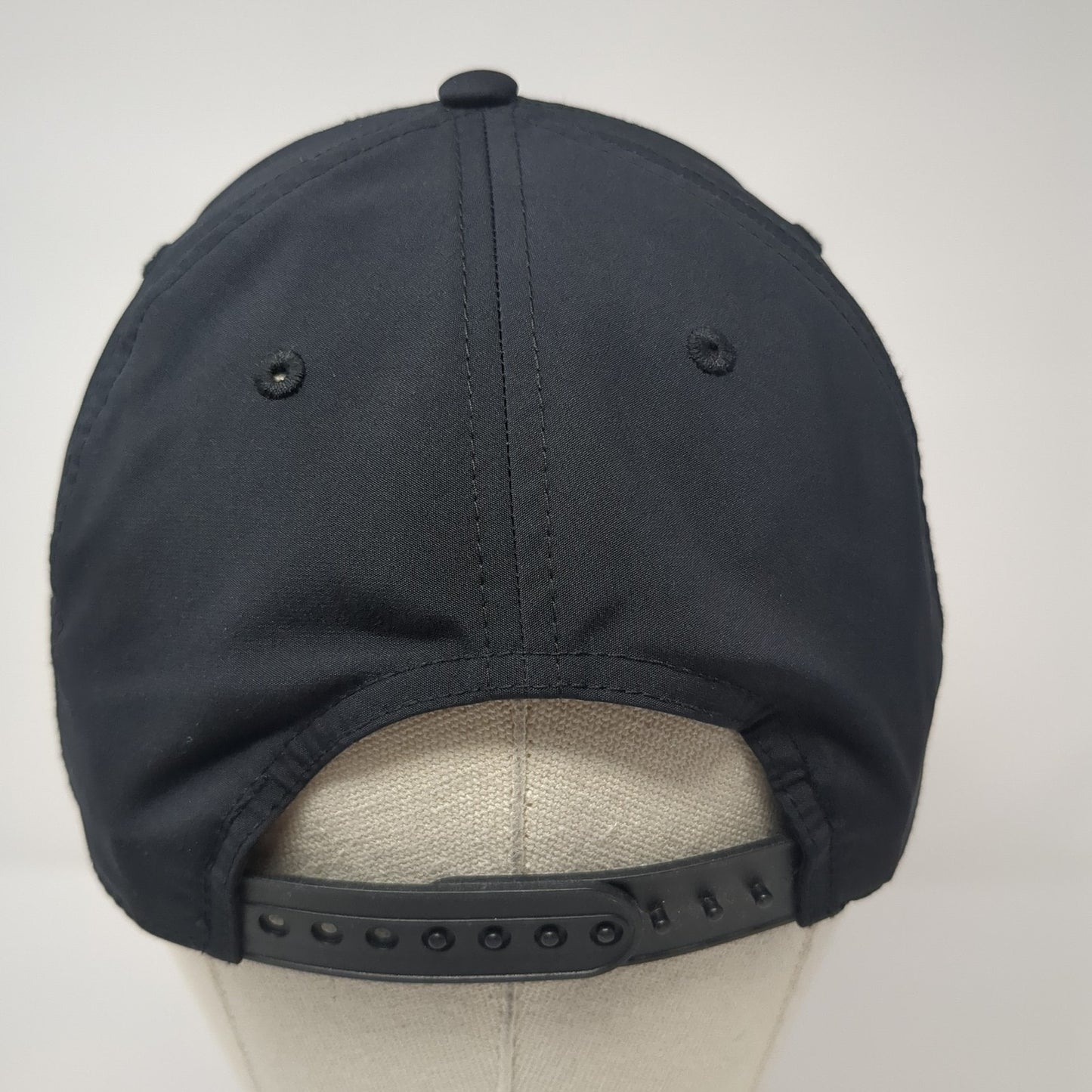 Jomashop Snapback Hat Black One Size Adjustable Embroidered 6 Panel