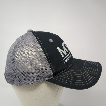 MTS Meyers Truck Service Trucker Hat Black OS Adjustable Mesh Back Outdoor Cap