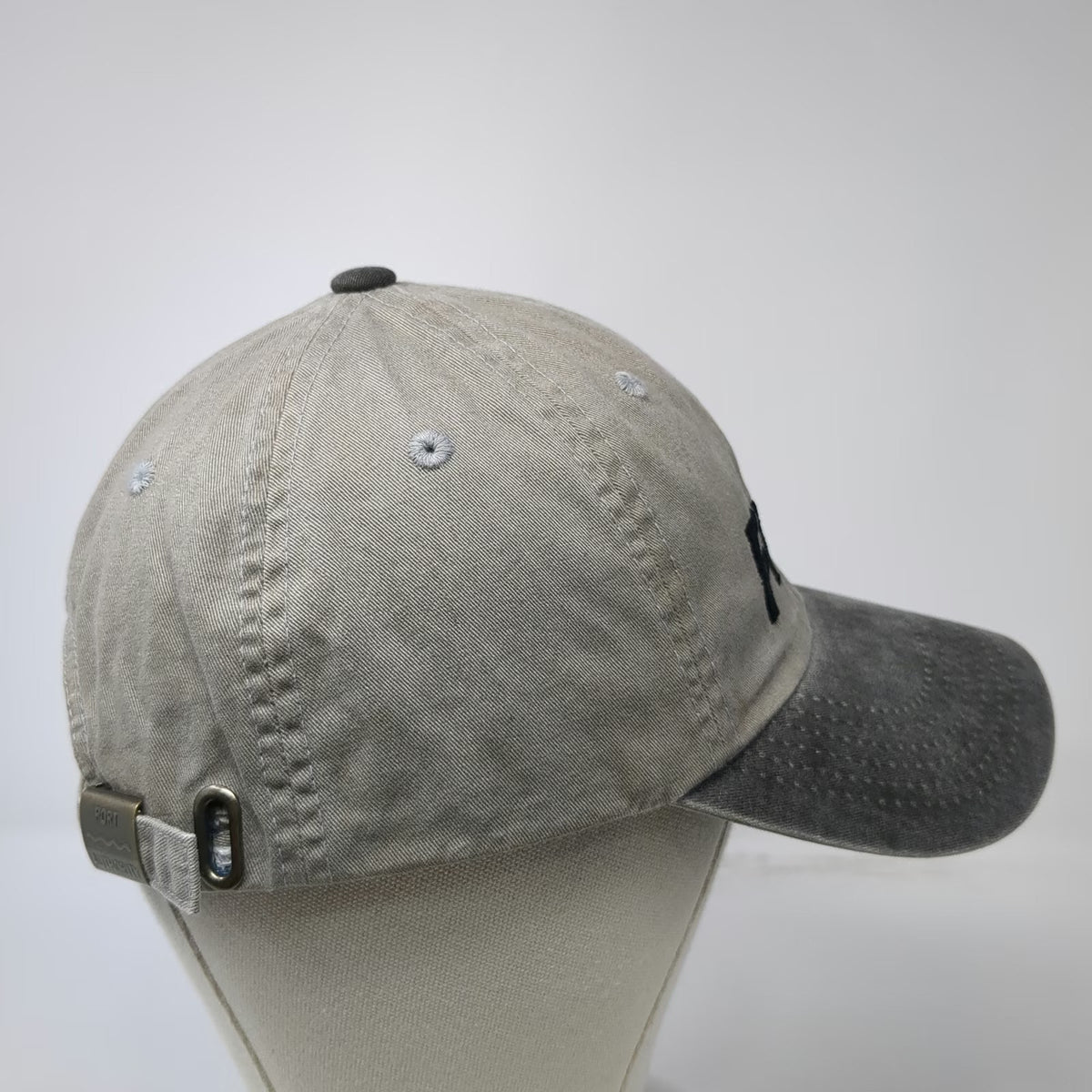 Port Authority Baseball Cap Beige Gray One Size FRAM Two-Tone Embroidered Hat