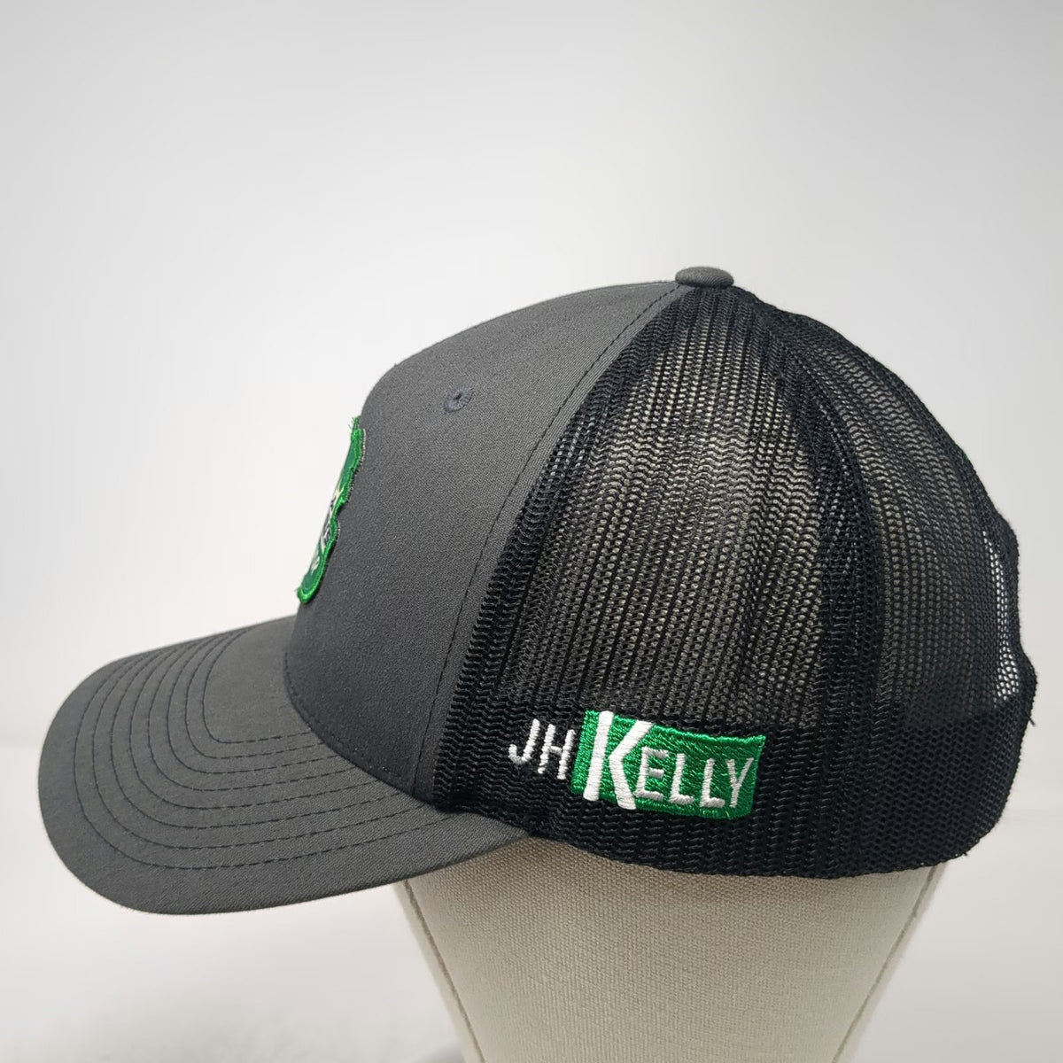 Richardson Trucker Hat Gray One Size Danny Lou's Mod Shop JH Kelly Shamrock