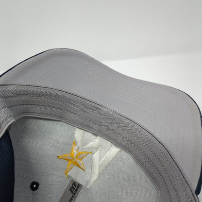 M Star Logo Fitted Hat Blue 6 7/8-7 3/8 Pacific Headwear Performance
