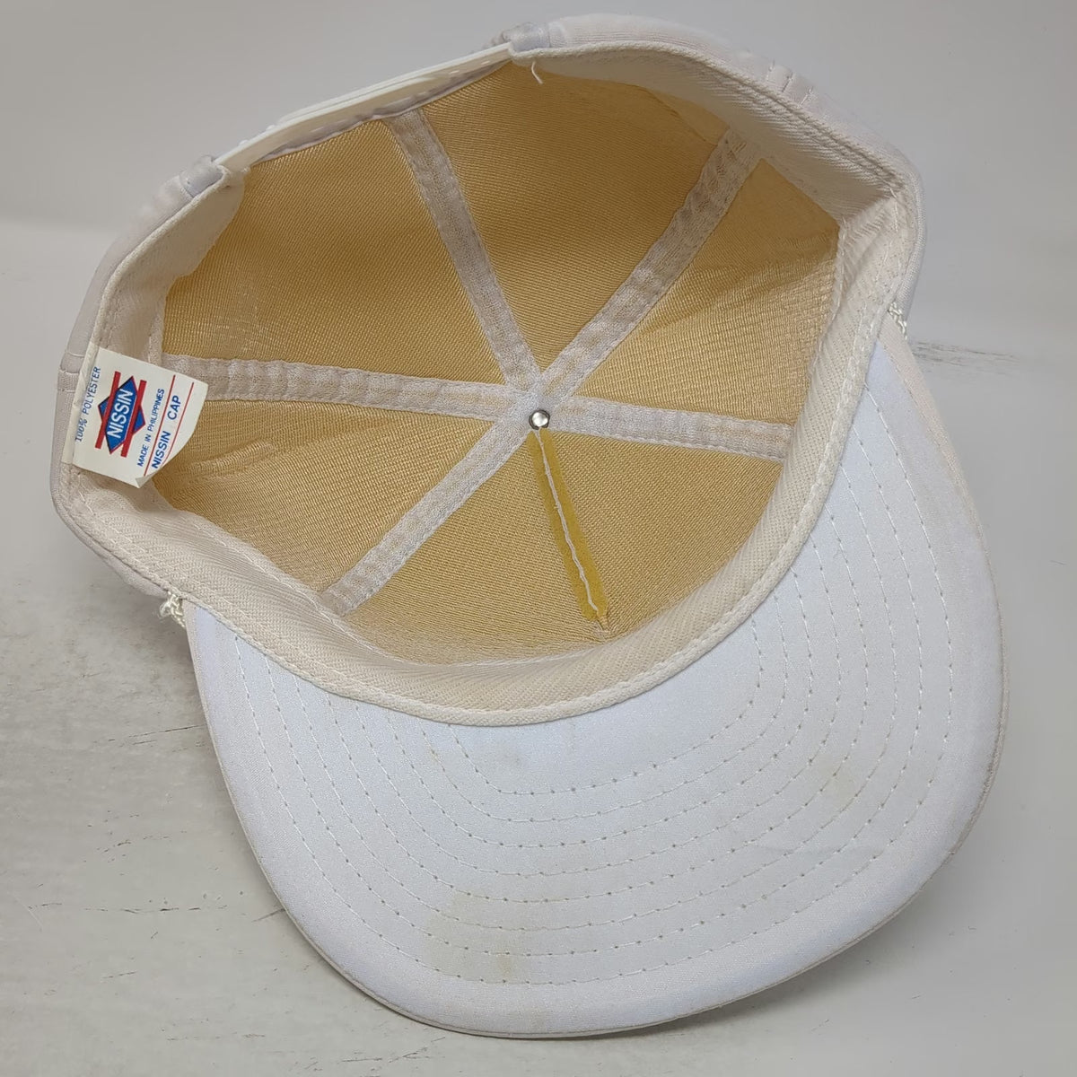 Nissin Trucker White One Size Mother Lode Productions Miner Graphic Rope Hat