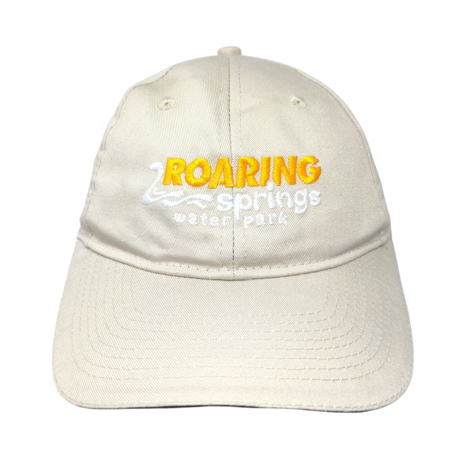 Roaring Springs Water Park Strapback Hat Tan One Size Port & Company