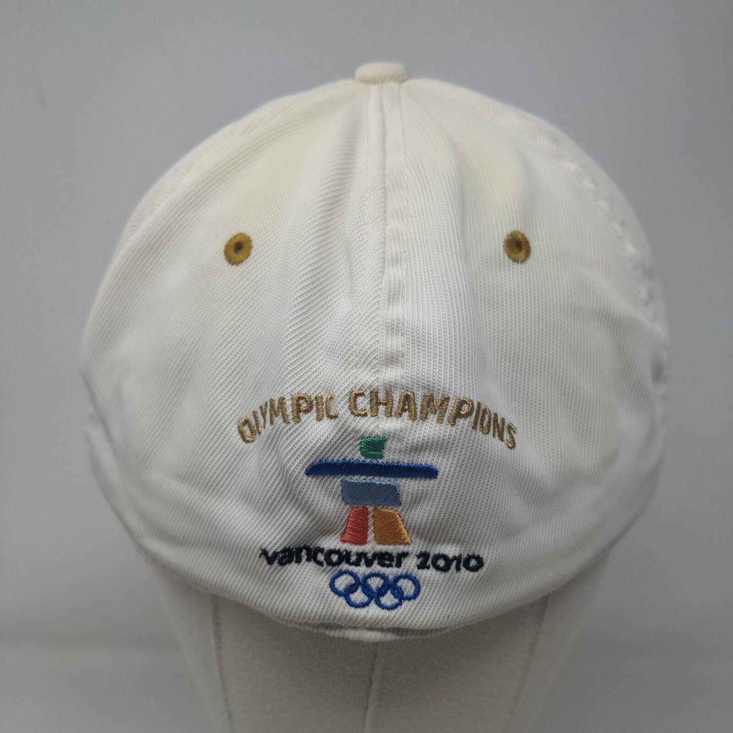 Nike Vancouver Olympics 2010 Men's Fitted Hat White L-XL Canada Signed Autograph