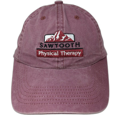 Port Authority Baseball Cap Red One Size Sawtooth Physical Therapy Slideback hat
