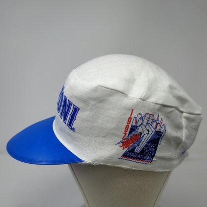 Ronzoni Army Cap White Blue One Size 1992 New York City Marathon Pasta Hat