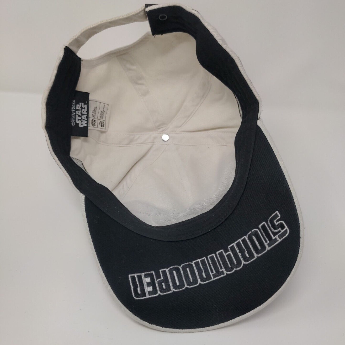 Stormtrooper Slideback Hat White Adult 59cm Embroidered Star Wars