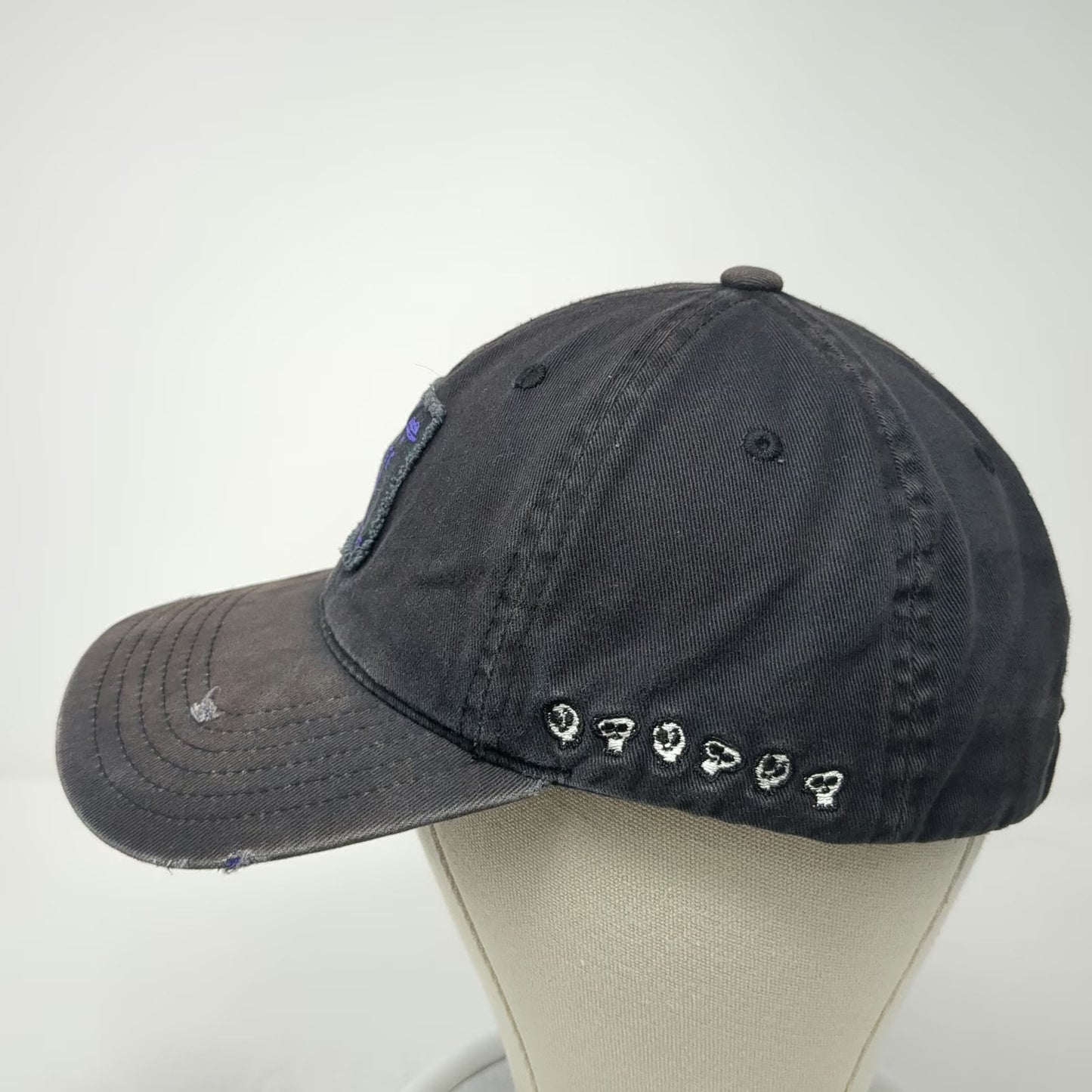 Beetlejuice Baseball Cap Black One Size Strange Unusual Skulls Movie Promo Hat