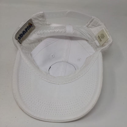 Waffle Monkey Bonita Beach Snapback Hat White OS Adjustable Mesh Back Adams