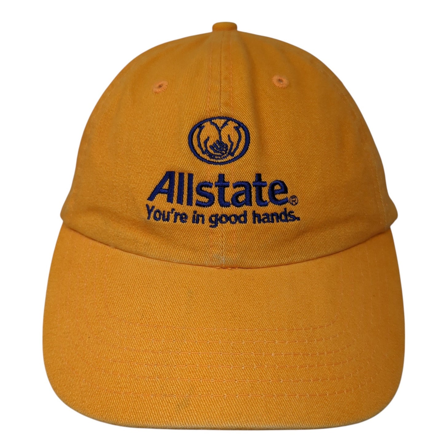 Allstate You're in Good Hands Baseball Cap Orange OS Adjustable Embroidered