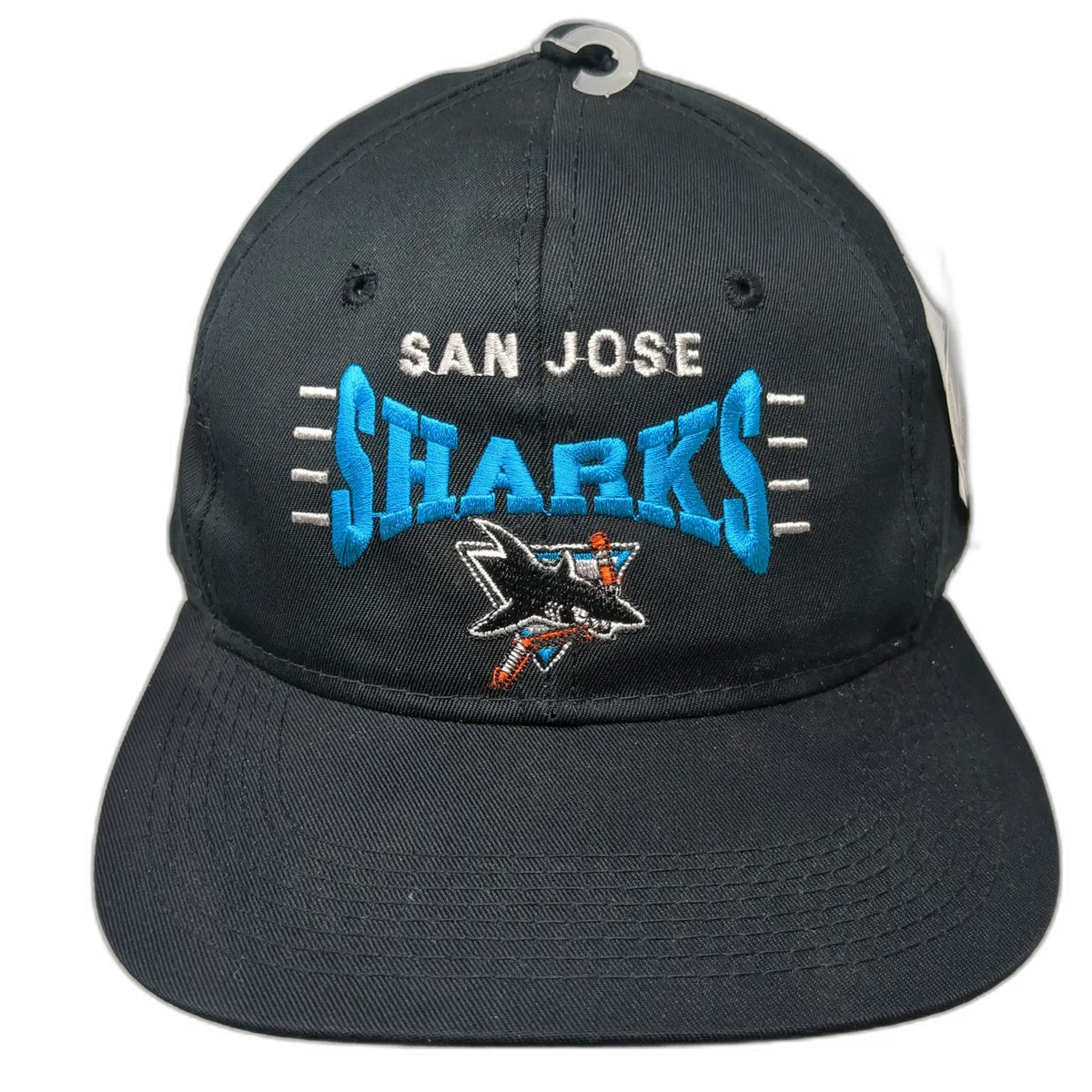 San Jose Sharks NHL The G Cap Snapback Black One Size Hat Green Underbill Logo