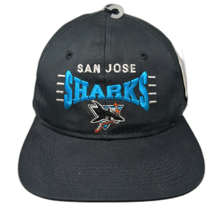 San Jose Sharks NHL The G Cap Snapback Black One Size Hat Green Underbill Logo