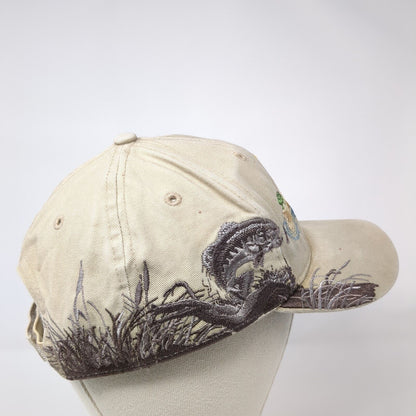 The Drift Wood Bar Cascade MT Strapback Hat Tan OS Adjustable Wild Life Dri-Duck