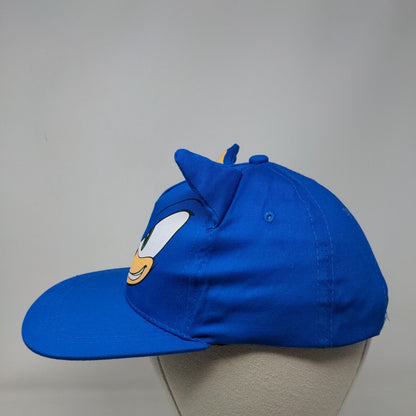 Sonic The Hedgehog Sega Snapback Hat Blue One Size Adjustable Vent Holes