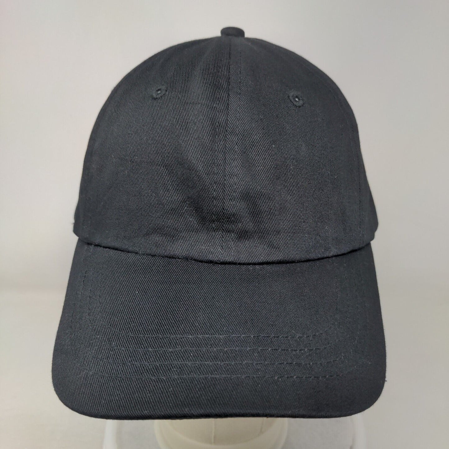 Unbranded Slideback Hat Black One Size Blank Adjustable Vent Holes