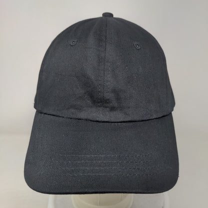Unbranded Slideback Hat Black One Size Blank Adjustable Vent Holes