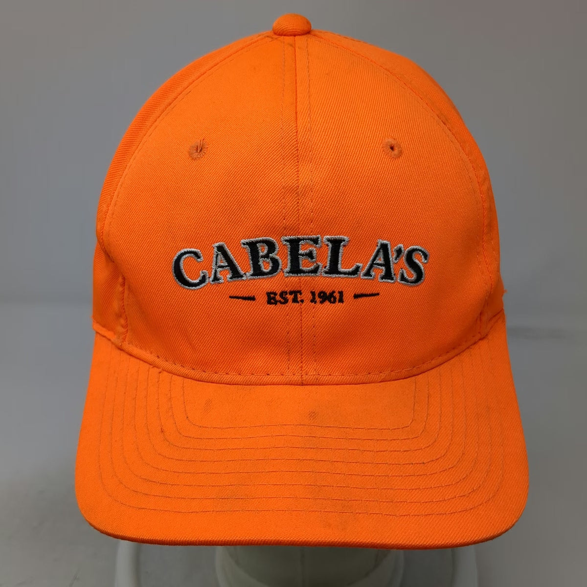 Outdoor Cap Cabela's Orange Snapback One Size Hat EST 1961 Green Hunting Black