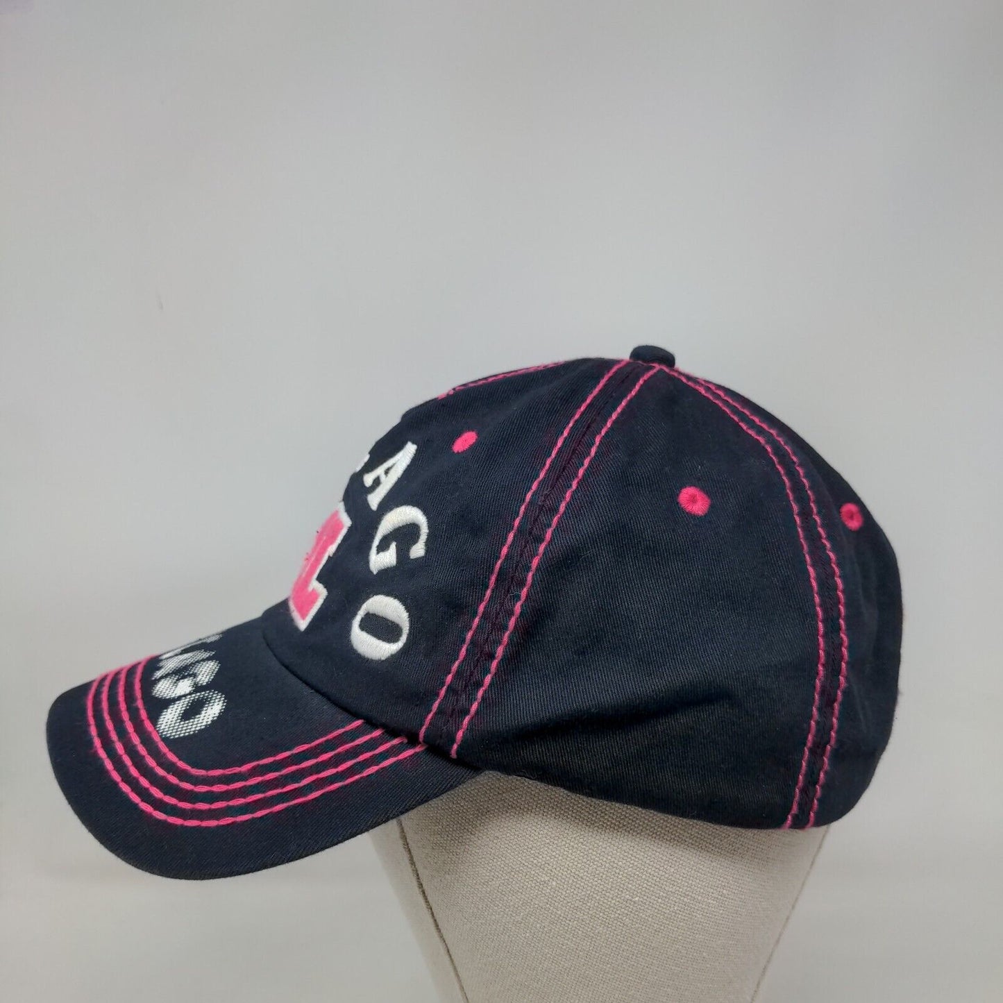 Chicago IL Strapback Hat Multicolor OSFA Adjustable Embroidered 6 Panel