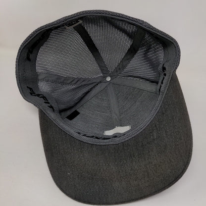 Travis Mathew Patch Fitted Mesh Back Trucker Hat L/XL Gray Flexfit