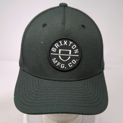 Brixton 5 Panel Gray Hat One Size Snapback Shield Patch Wool Blend MFG CO Cap