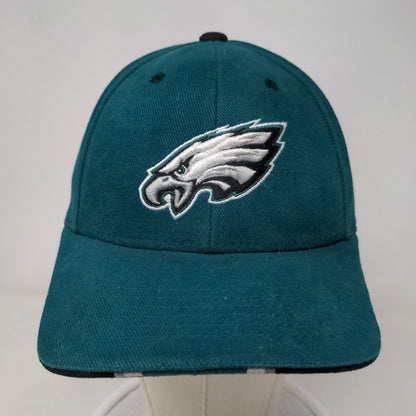 NFL Men's Strapback Hat Green OSFM Philadelphia Eagles Embroidered Logo