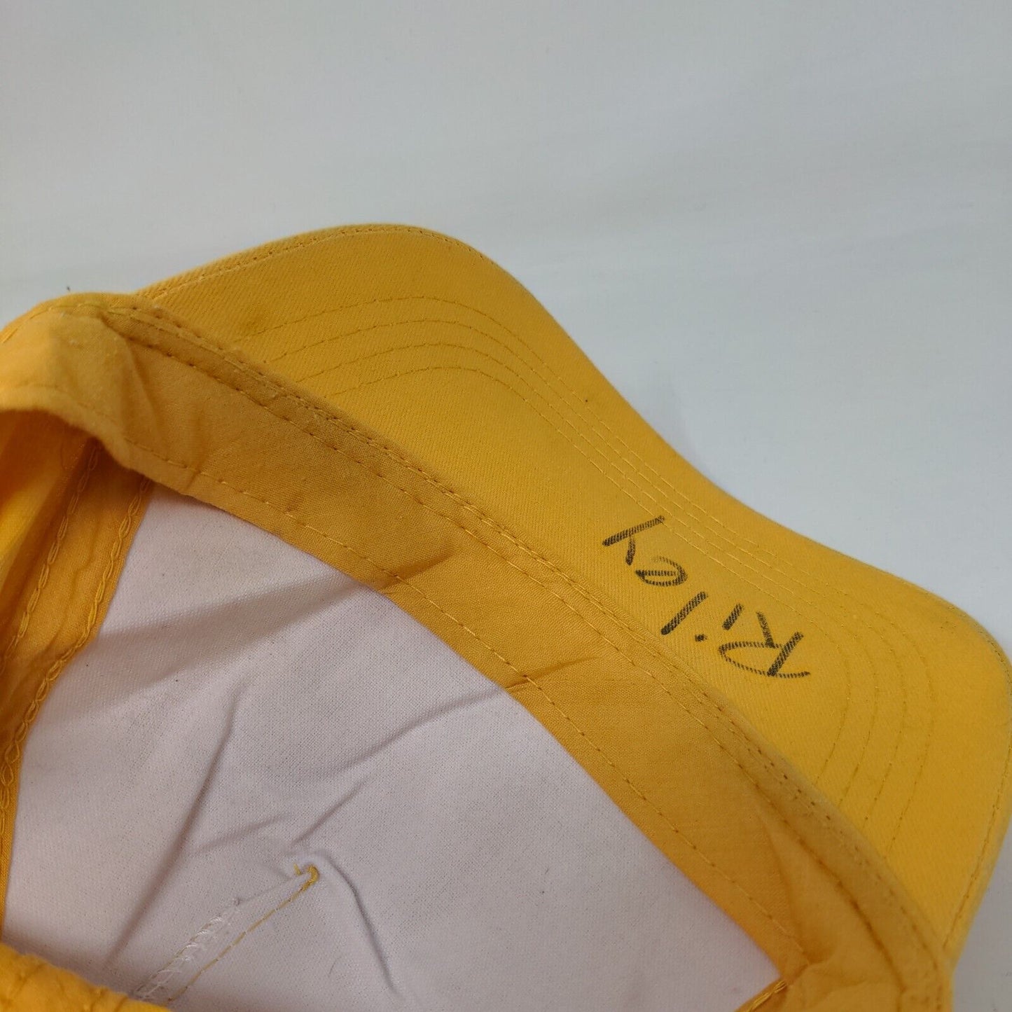 Letter M Snapback Hat Yellow Adult Adjustable Vent Holes Outdoor Cap