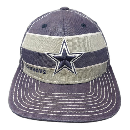 Dallas Cowboys NFL Reebok Cap Blue M Contrast Stitching Stripes Star Logo Hat