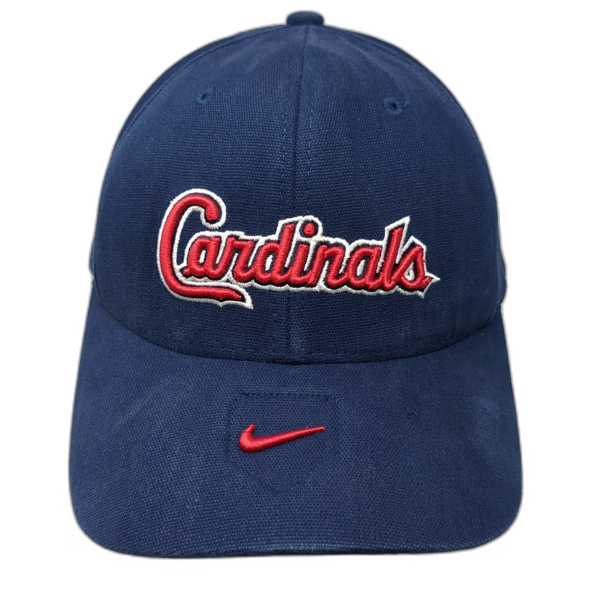 Nike MLB St. Louis Cardinals Baseball Cap Blue One Size Flexfit Red Undervisor
