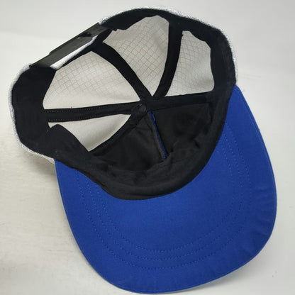 Petreven Zero Accidents Blue White One Size Trucker Hat Mesh Snapback Drilling