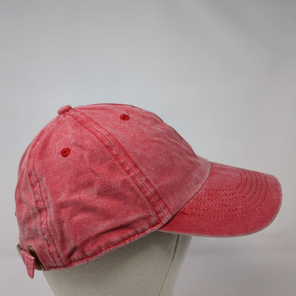 Divided by H&M Slideback Hat Red One Size Adjustable Vented Holes 6 Panel Blank