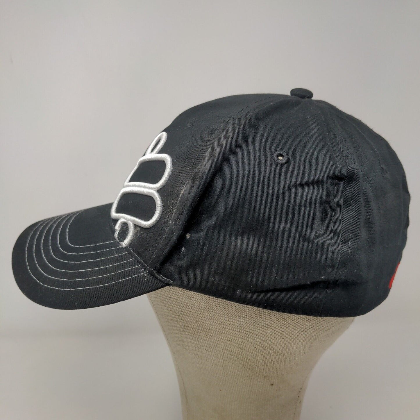 RideTech Men's Fitted Hat Black Size M/L Embroidered Logo Freeform Caps